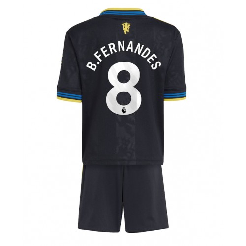 Manchester United Bruno Fernandes #8 Rezervni Dres za Dječji 2025-26 Kratak Rukavima (+ kratke hlače)